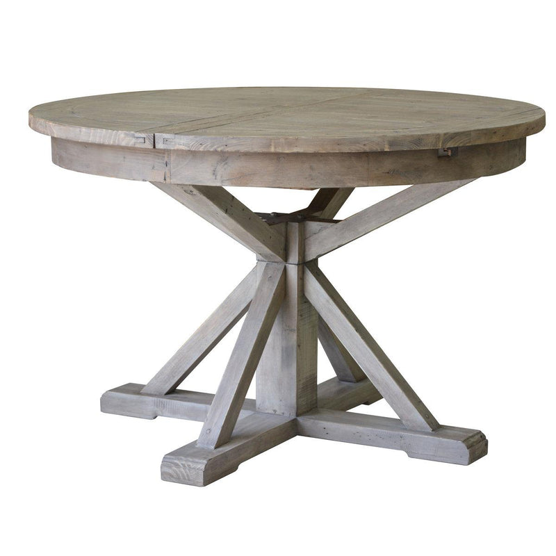 LH Imports Round Irish Coast Dining Table with Pedestal Base ICD017-SD IMAGE 1