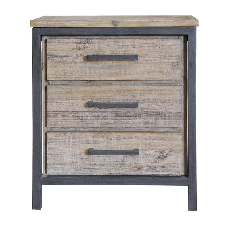 LH Imports Irondale 3-Drawer Nightstand IDB02 IMAGE 2