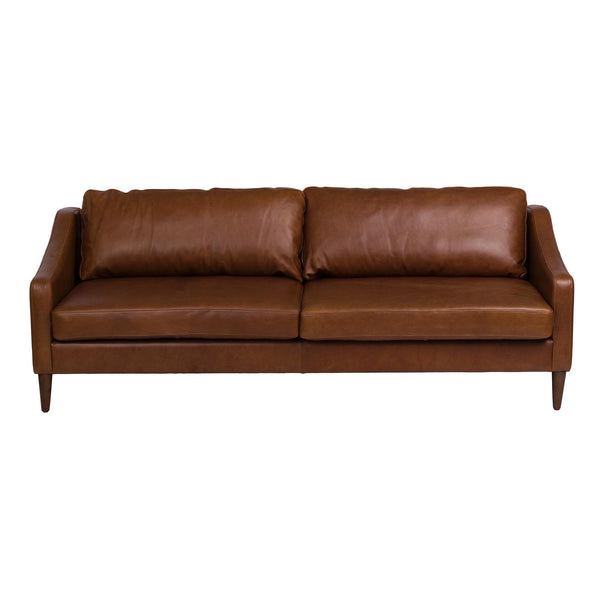 LH Imports Las Vegas Paris Stationary Leather Sofa PAR-18 IMAGE 1