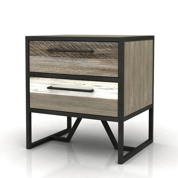 LH Imports Metro Havana 2-Drawer Nightstand MHB002B IMAGE 1