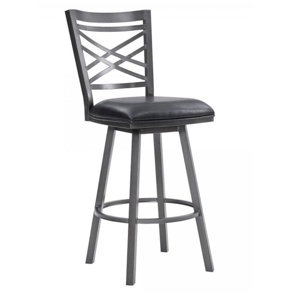 Armen Living Fargo Counter Height Stool LCFA26BAMFBL IMAGE 1