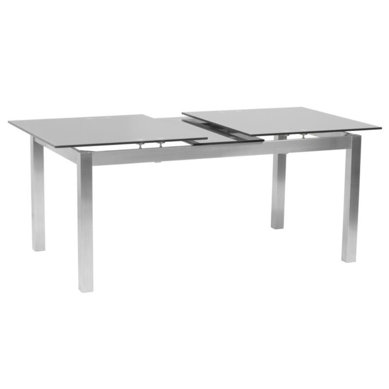 Armen Living Ivan Dining Table with Glass Top LCIVDIGG IMAGE 2