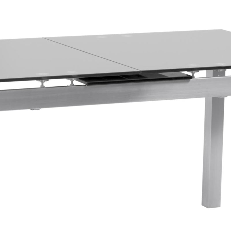 Armen Living Ivan Dining Table with Glass Top LCIVDIGG IMAGE 3