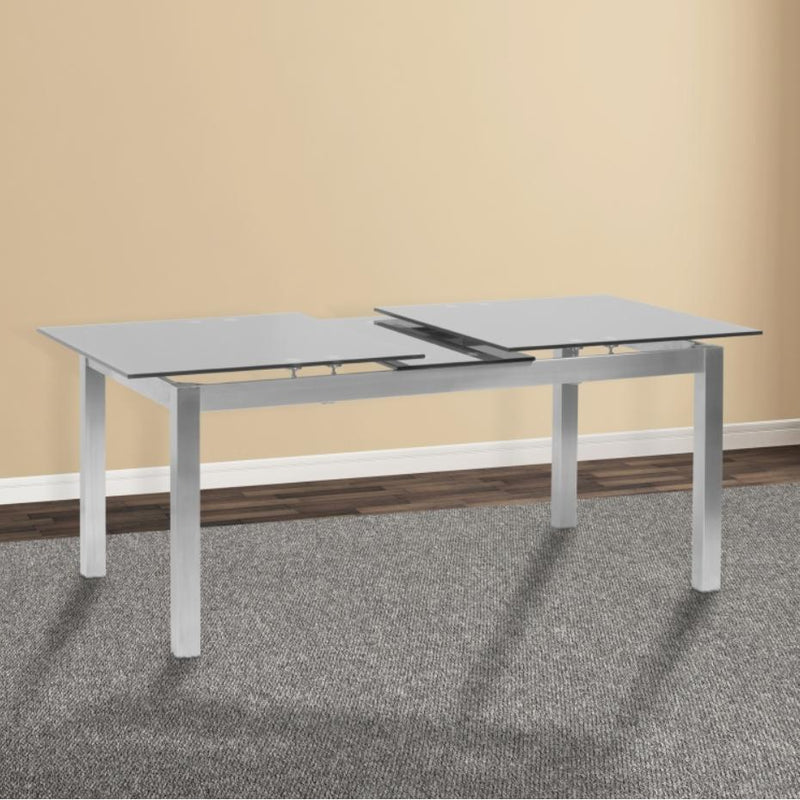 Armen Living Ivan Dining Table with Glass Top LCIVDIGG IMAGE 7