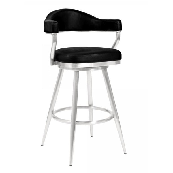 Armen Living Justin Counter Height Stool LCJTBABSVB26 IMAGE 1