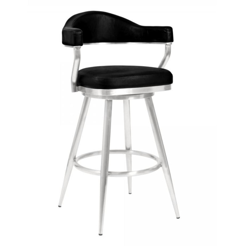 Armen Living Justin Pub Height Stool LCJTBABSVB30 IMAGE 1