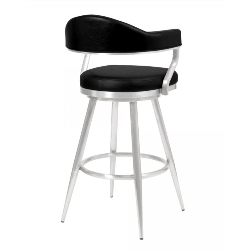 Armen Living Justin Pub Height Stool LCJTBABSVB30 IMAGE 2