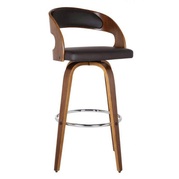 Armen Living Shelly Pub Height Stool LCSHBABRWA30 IMAGE 1