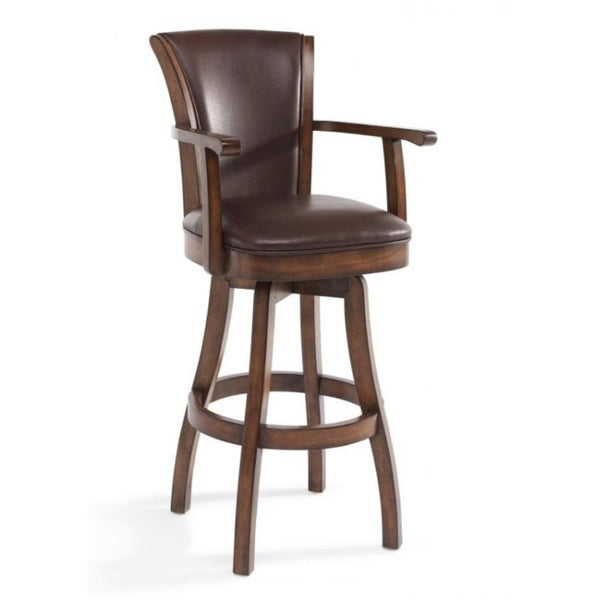 Armen Living Raleigh Pub Height Stool LCRABAARKACH30 IMAGE 1