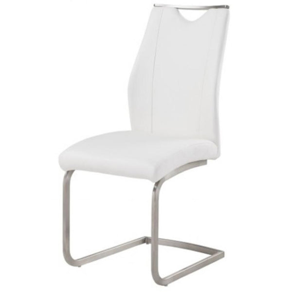 Armen Living Bravo Dining Chair LCBRSIWH IMAGE 1