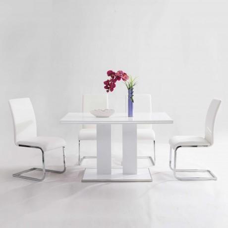 Armen Living Amanda Dining Chair LCAMSIWH IMAGE 3