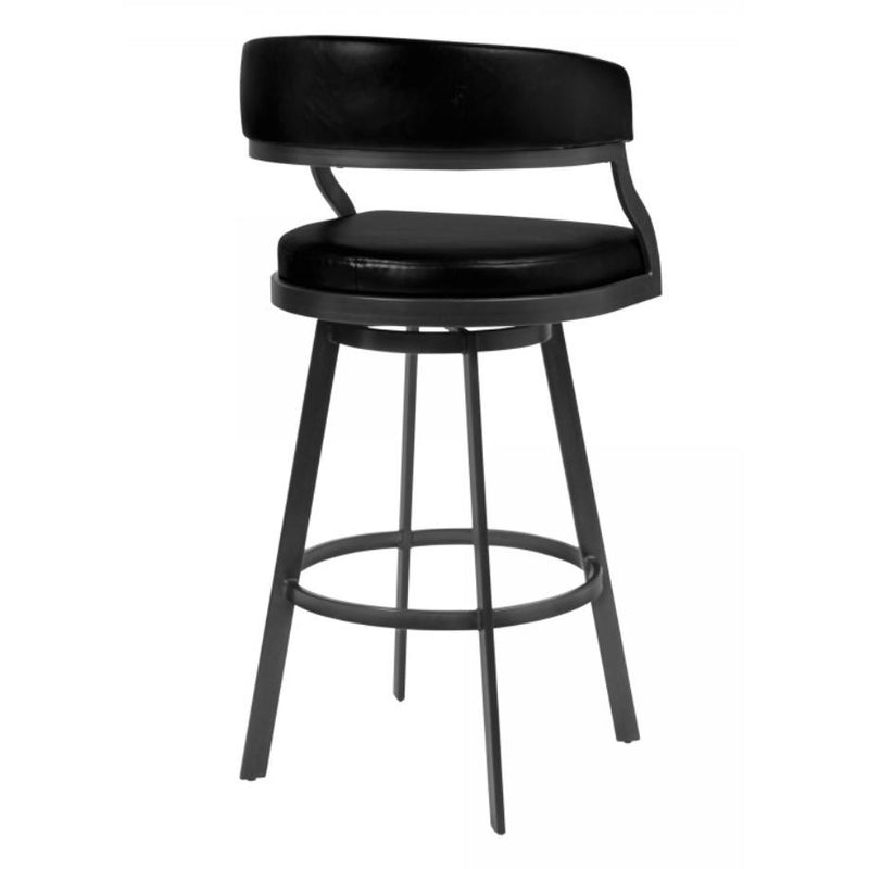 Armen Living Saturn Pub Height Stool LCSNBAMFVB30 IMAGE 2