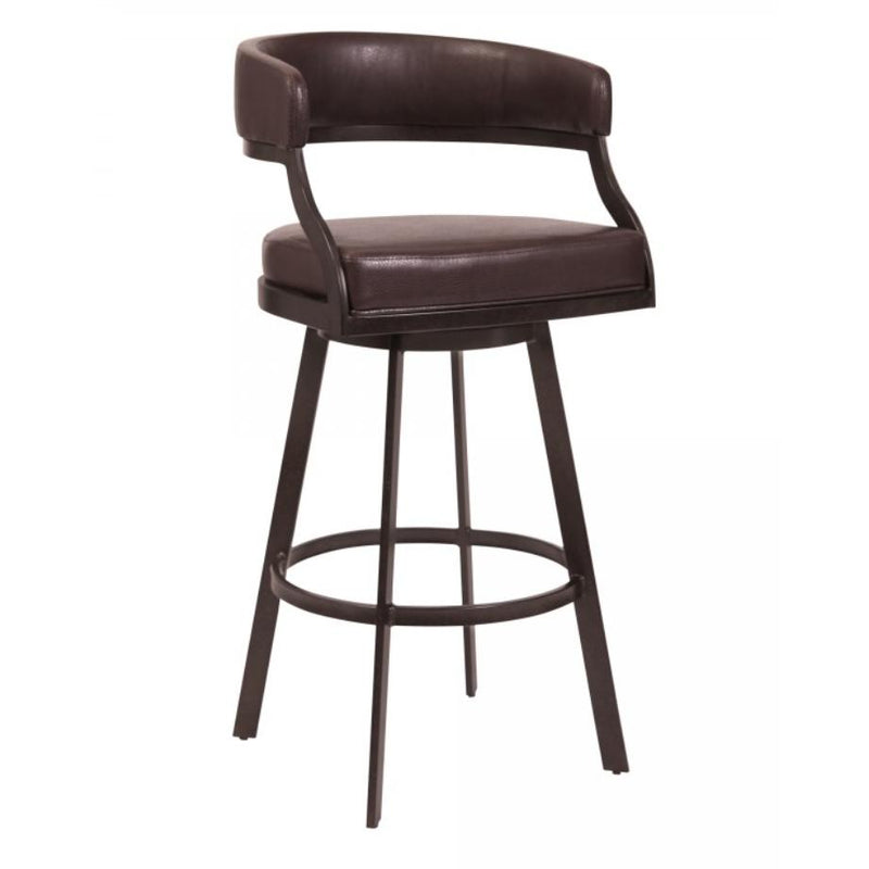 Armen Living Saturn Pub Height Stool LCSNBAABBR30 IMAGE 1