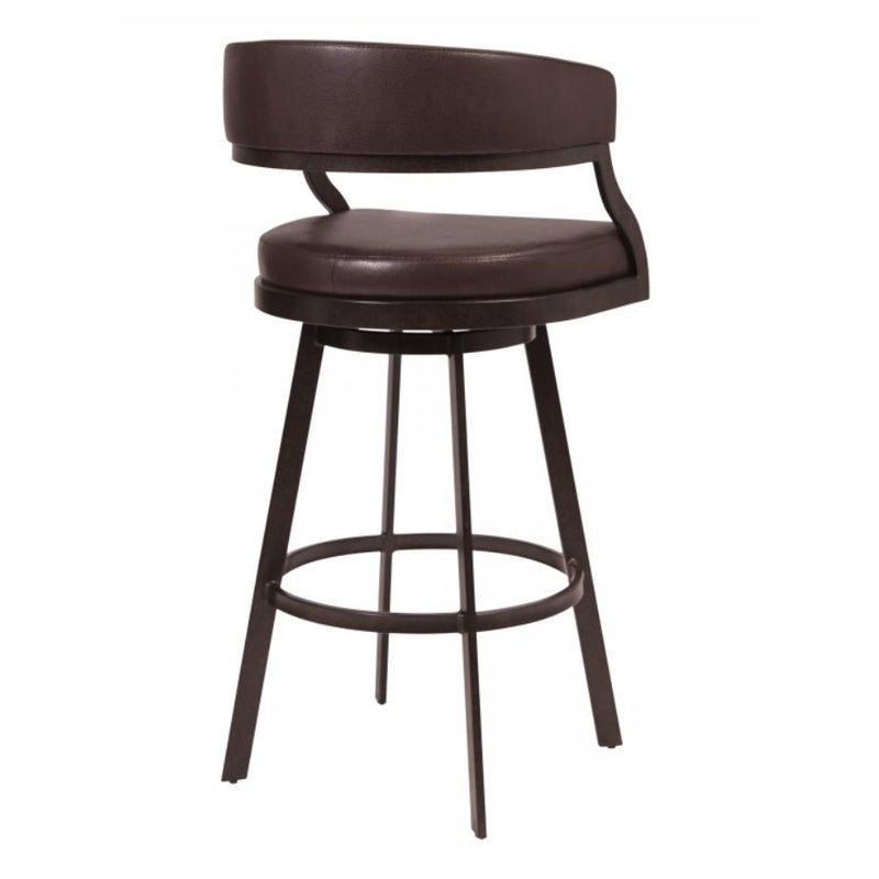 Armen Living Saturn Pub Height Stool LCSNBAABBR30 IMAGE 2