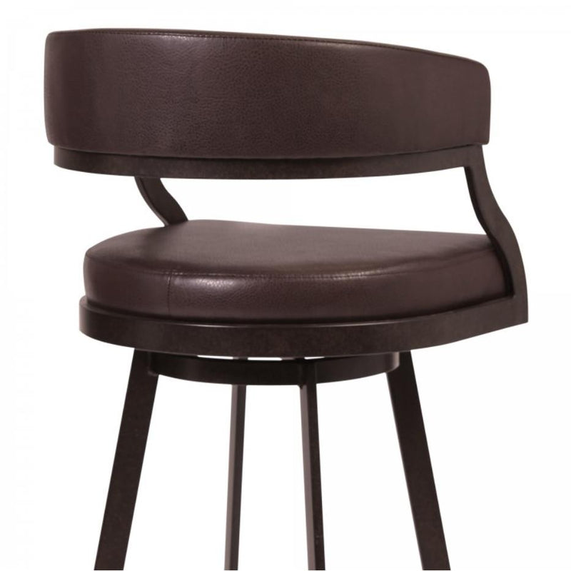 Armen Living Saturn Pub Height Stool LCSNBAABBR30 IMAGE 3