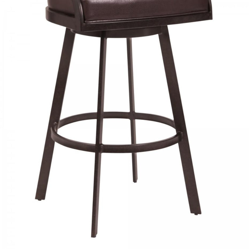 Armen Living Saturn Pub Height Stool LCSNBAABBR30 IMAGE 5