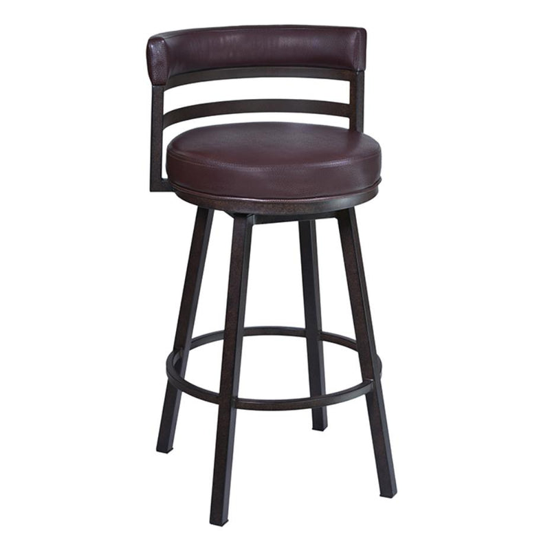 Armen Living Madrid Pub Height Stool LCMA30BABR IMAGE 1