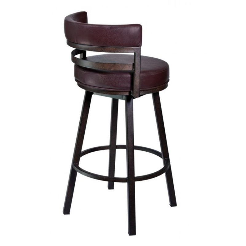 Armen Living Madrid Pub Height Stool LCMA30BABR IMAGE 2