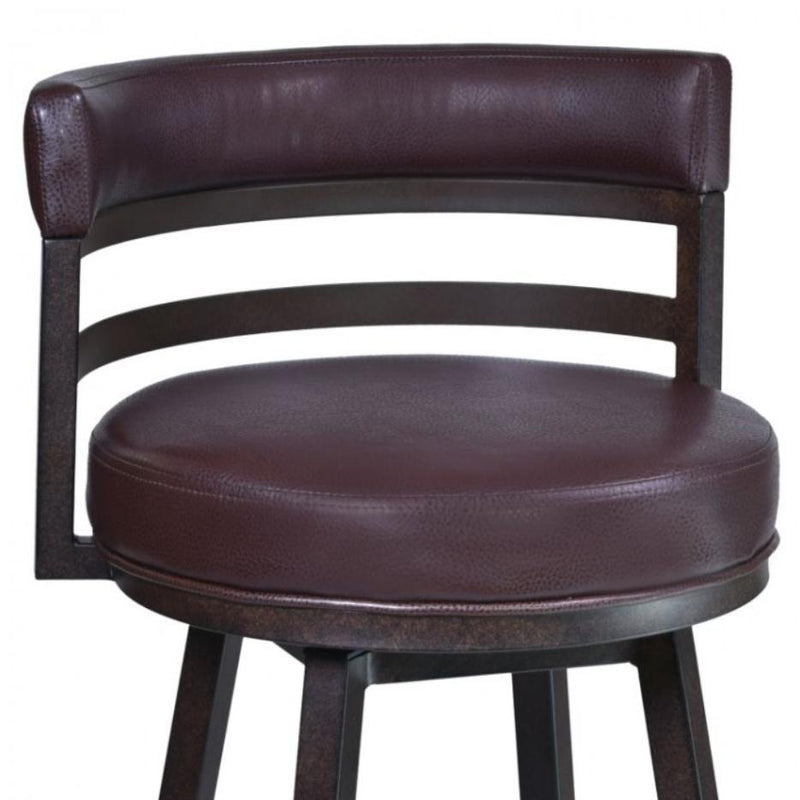 Armen Living Madrid Pub Height Stool LCMA30BABR IMAGE 3