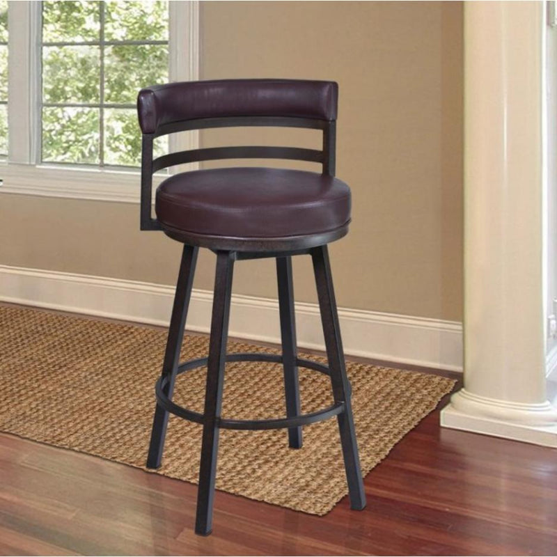 Armen Living Madrid Pub Height Stool LCMA30BABR IMAGE 6