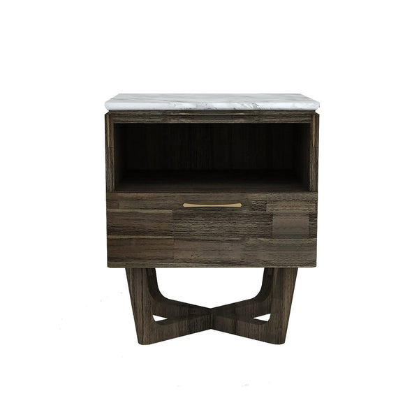 LH Imports Aura 1-Drawer Nightstand ARA005 IMAGE 1