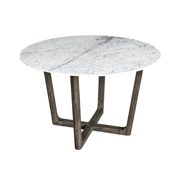 LH Imports Aura Dining Table with Marble Top ARA013S IMAGE 1