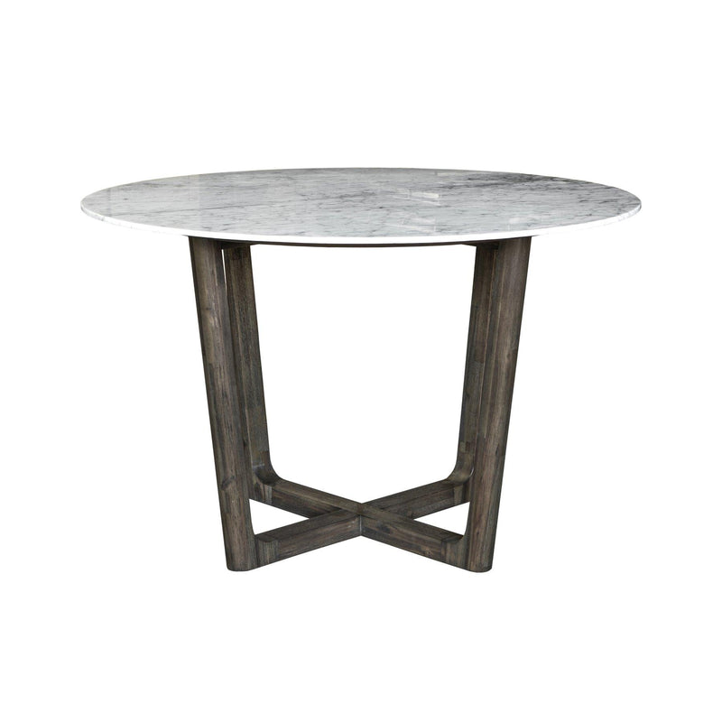 LH Imports Aura Dining Table with Marble Top ARA013S IMAGE 2