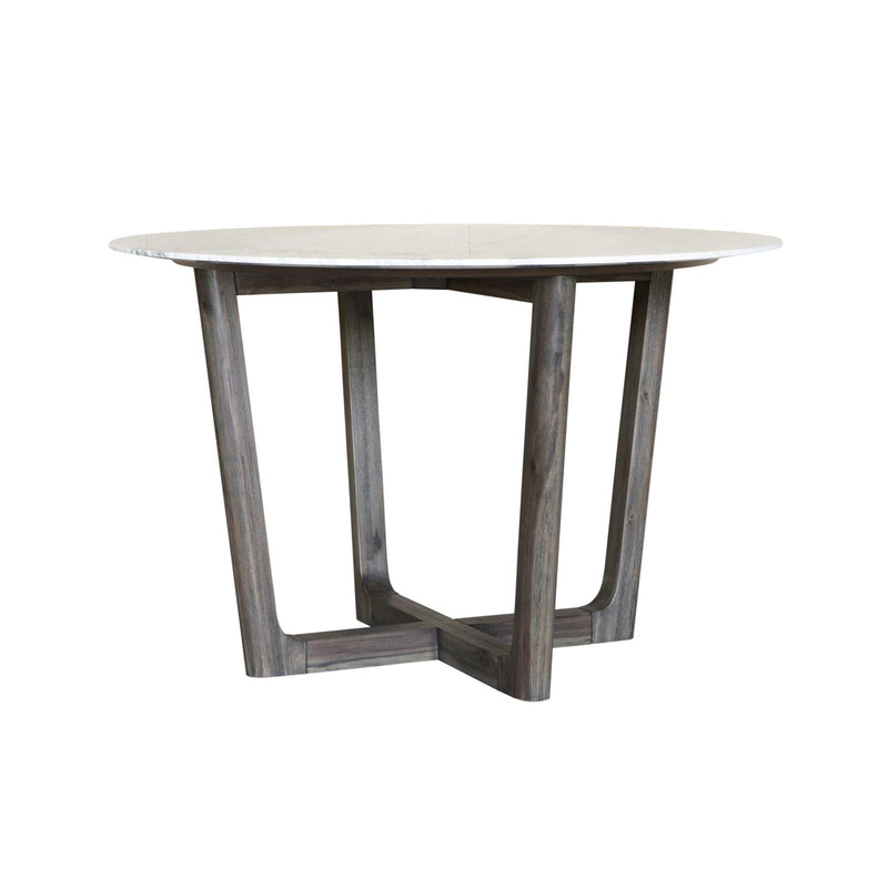 LH Imports Aura Dining Table with Marble Top ARA013S IMAGE 3