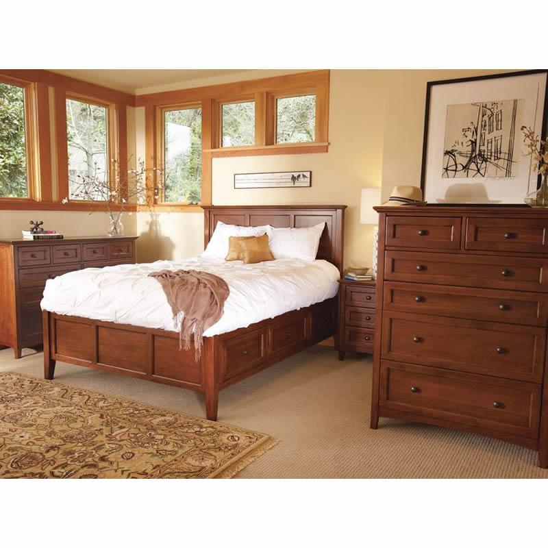 Whittier Wood McKenzie Twin Bed with Storage 1300AFGAC IMAGE 2