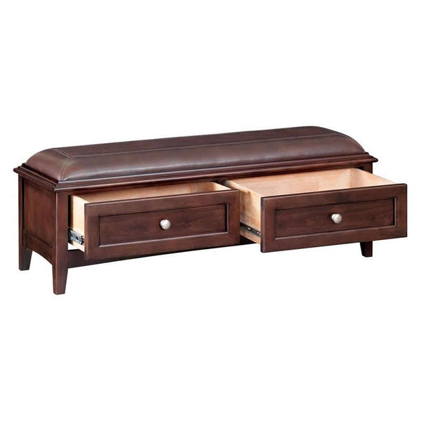 Whittier Wood McKenzie Storage Bench 1122AFCAF IMAGE 1