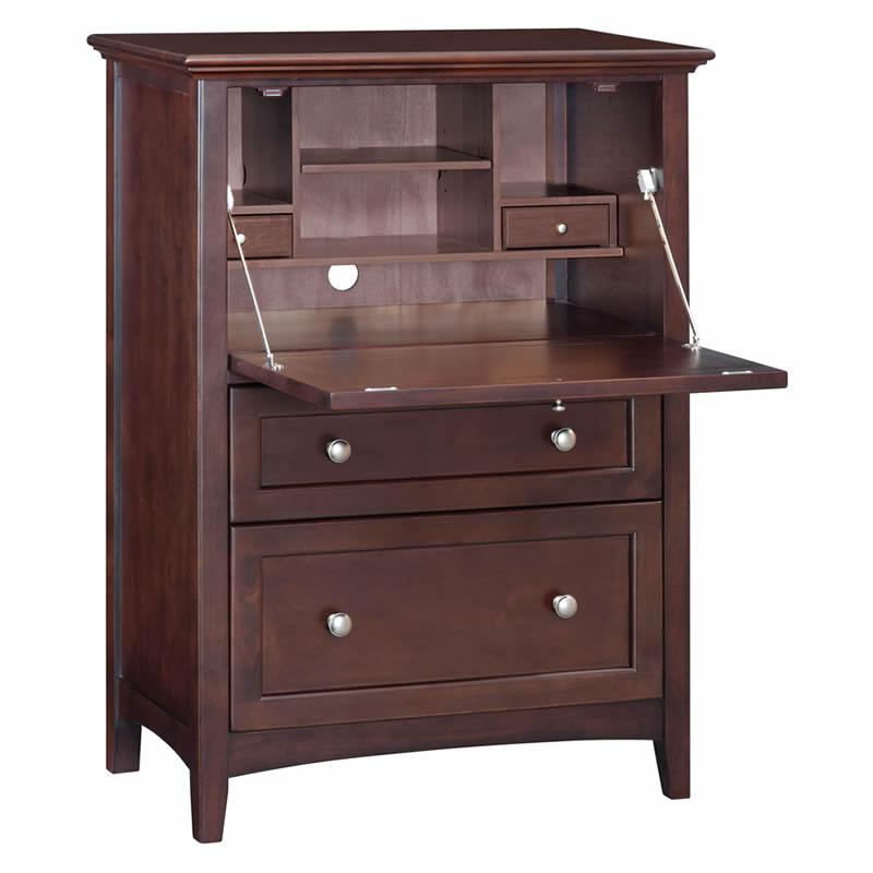 Whittier Wood McKenzie 2-Drawer Media Chest 1123AFCAF IMAGE 2