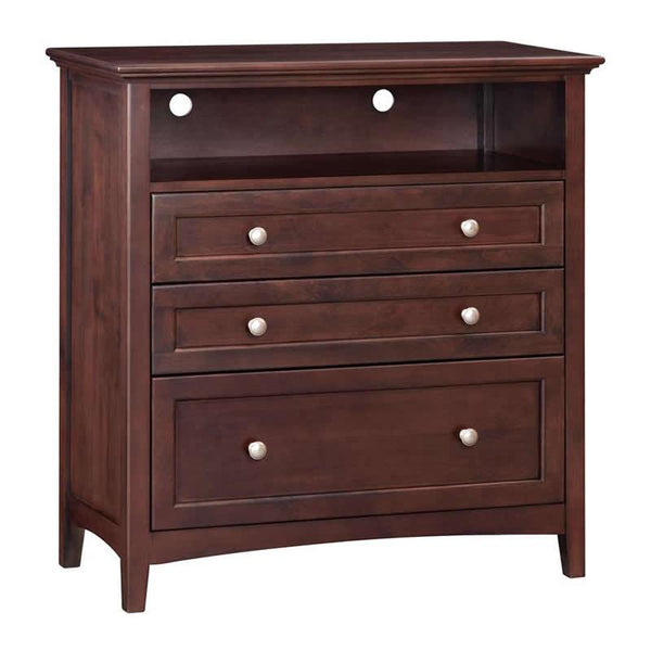 Whittier Wood McKenzie 3-Drawer Media Chest 2067AFCAF IMAGE 1