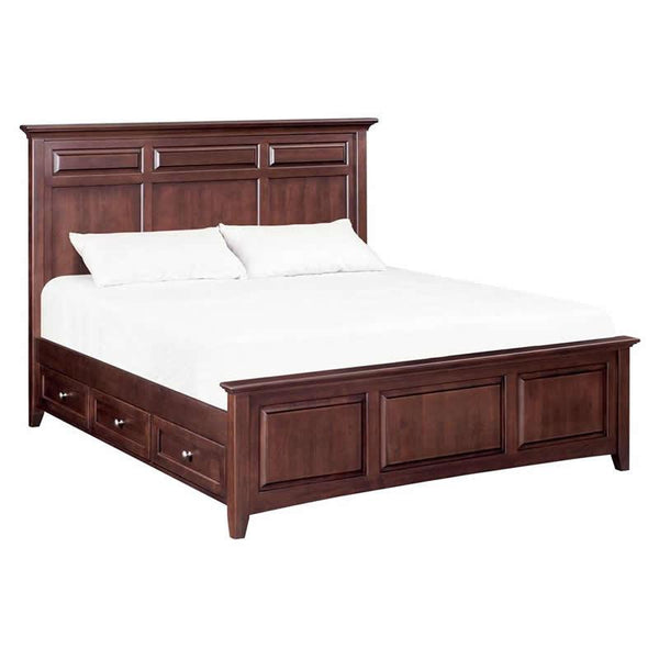 Whittier Wood McKenzie King Bed with Storage 2325AFCAF IMAGE 1