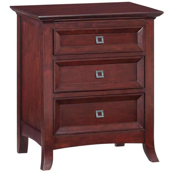 Whittier Wood Cascade 3-Drawer Nightstand 1108GBCH IMAGE 1