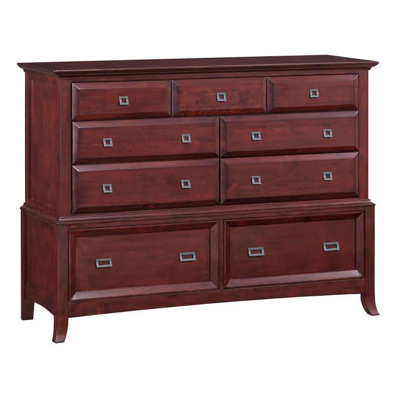 Whittier Wood Cascade 9-Drawer Dresser Cascade 9-Drawer Dresser (Cherry) IMAGE 1