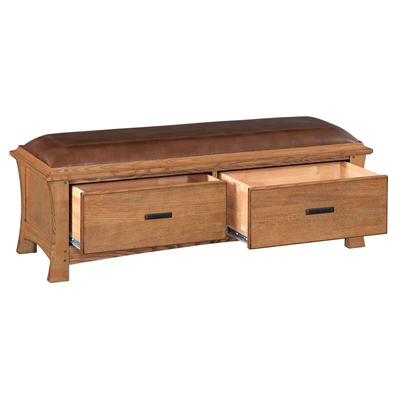 Whittier Wood Prairie City Storage Bench 1212AFLSO IMAGE 1