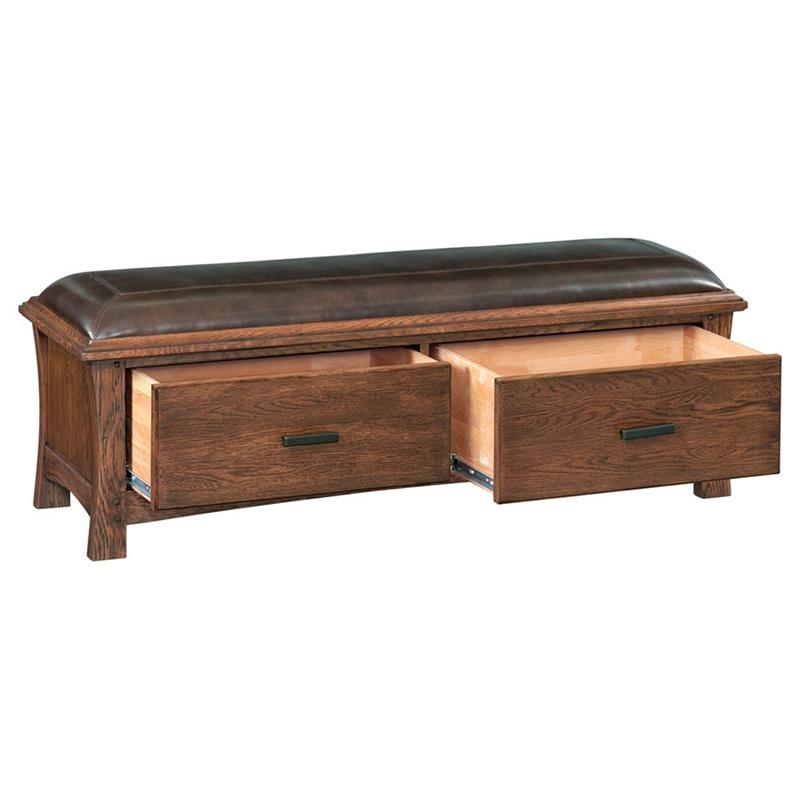 Whittier Wood Prairie City Storage Bench 1212AFDAO IMAGE 1