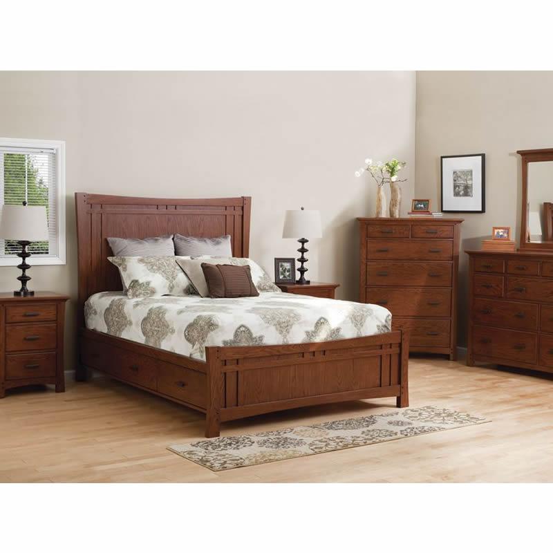 Whittier Wood Prairie City Queen Panel Bed with Storage 1253AFDAO IMAGE 2