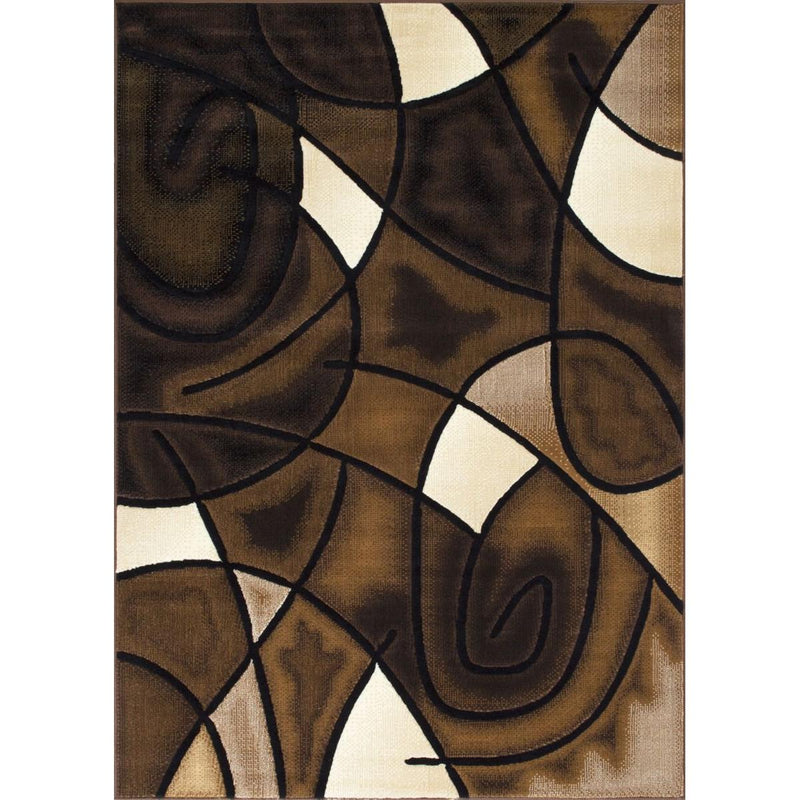 Persian Weavers Rugs Rectangle Trendz TZ-860 6'x 9' Rug - Chocolate IMAGE 1