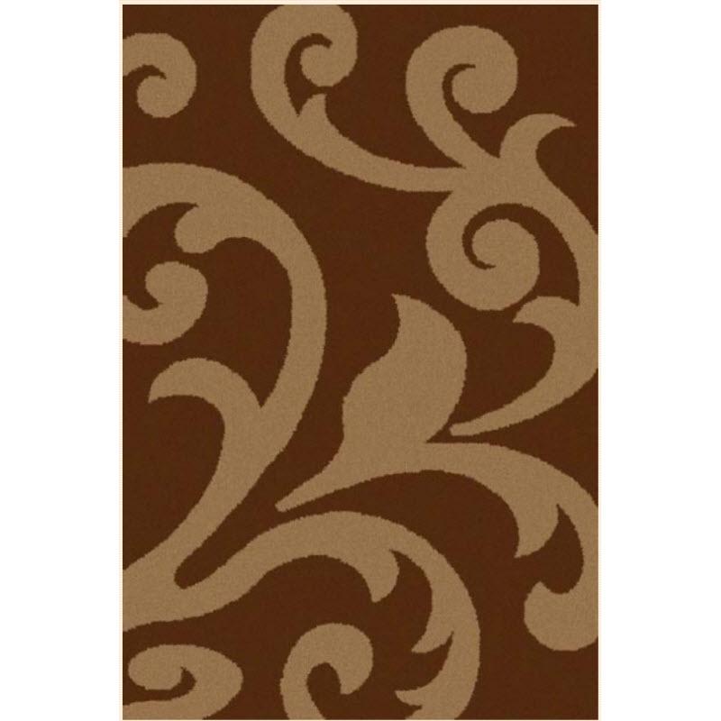 Persian Weavers Rugs Rectangle Showcase 743 Chocolate 6'x9' IMAGE 1