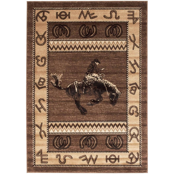 Persian Weavers Rugs Rectangle Lodge-370 6'x9' IMAGE 1