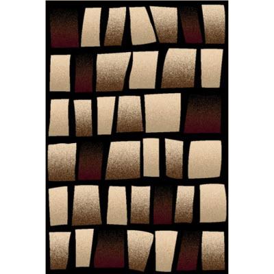 Persian Weavers Rugs Rectangle Sculpture S-244 (Chocolate) 6'x9' IMAGE 1