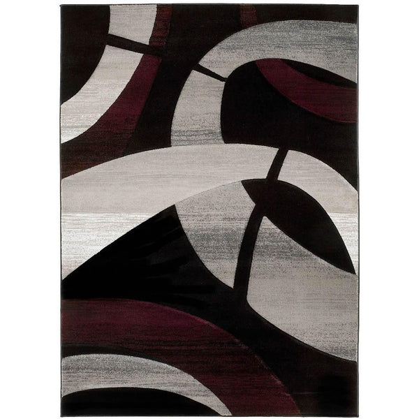 Persian Weavers Rugs Rectangle Sculpture S-248 (Black) 6'x9' IMAGE 1