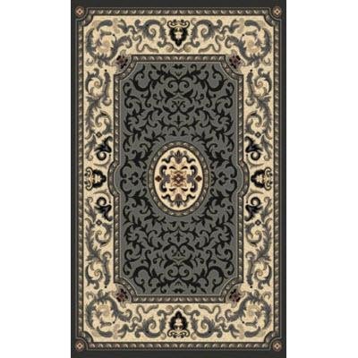 Persian Weavers Rugs Rectangle Kingdom D-128 (Grey) 6'x9' IMAGE 1