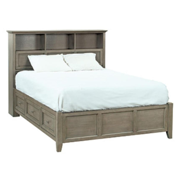 Whittier Wood McKenzie Queen Bookcase Bed with Storage 1370FST IMAGE 1