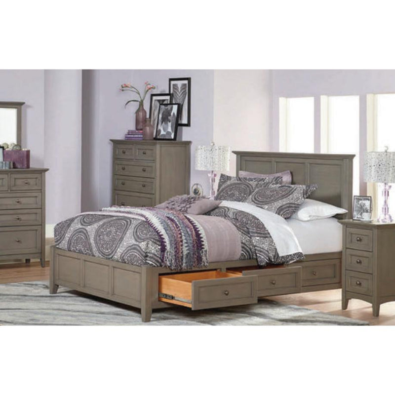 Whittier Wood McKenzie King Platform Bed with Storage 2386FST IMAGE 3