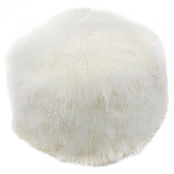 Moe's Home Collection Lamb Fur Ottoman XU-1009-24 IMAGE 1