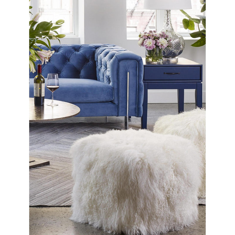 Moe's Home Collection Lamb Fur Ottoman XU-1009-24 IMAGE 3