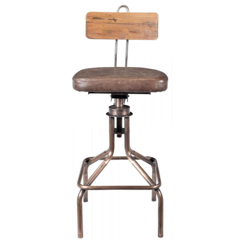 Moe's Home Collection National Pub Height Stool DR-1255-42 IMAGE 1