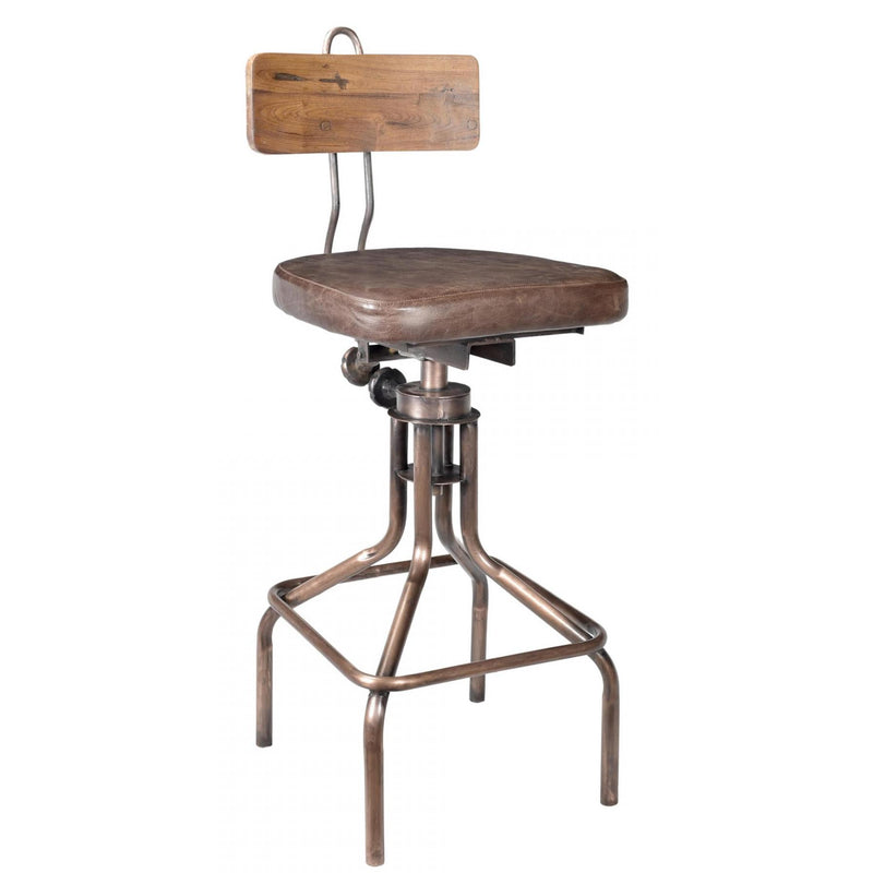 Moe's Home Collection National Pub Height Stool DR-1255-42 IMAGE 2